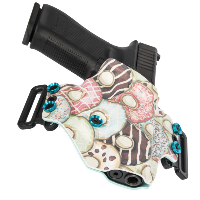 GR Kydex Minimalist OWB Holster - Glock 19 - Donuts Colored