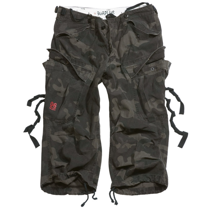 Surplus 3/4 Enginer Shorts - Black Camo