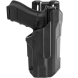 Blackhawk T-Series Level 2 Light Bearing Duty Holster - Glock Pistols + Streamlight TLR7/TLR8 - Black