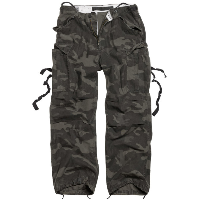 Surplus Vintage Fatigues Trousers - Black Camo