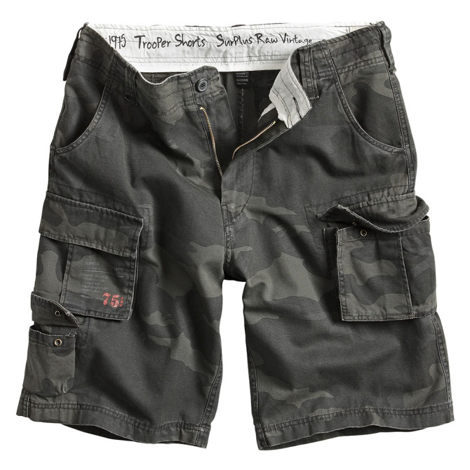 Surplus Trooper Shorts - Black Camo