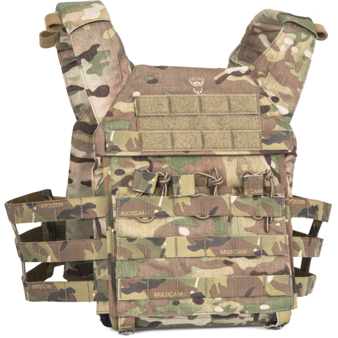 Gingers Tactical Gear GPC Kangaroo+Skeletal Plate Carrier - Multicam