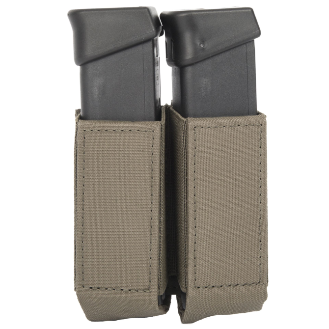 Gingers Tactical Gear Double SPEED9MM MOLLE Mag Pouch - Ranger Green