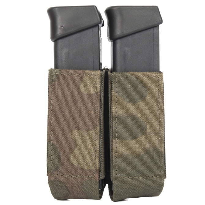 Gingers Tactical Gear Double SPEED9MM MOLLE Mag Pouch - PL Woodland / wz.93