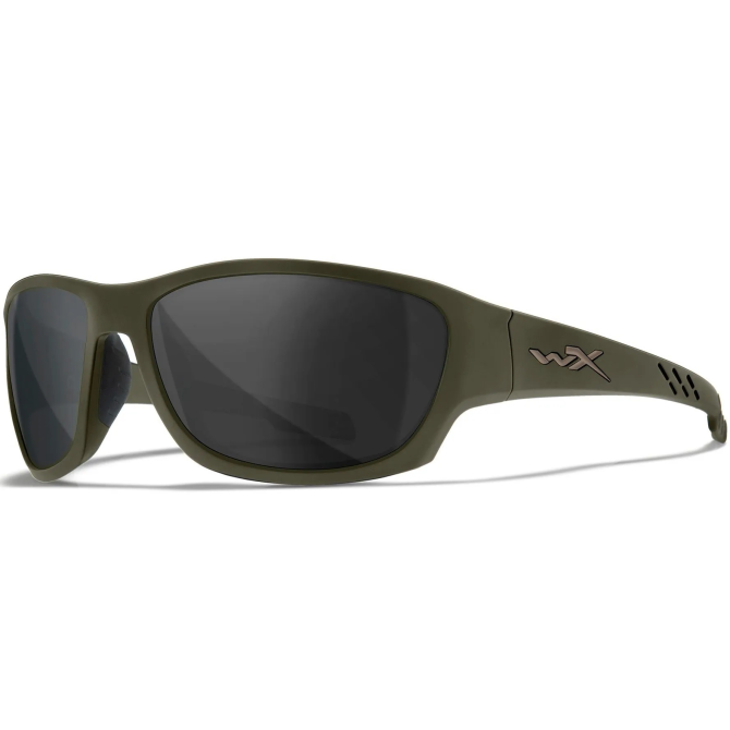 Wiley X Climb Ballistic Eyeshields - OD Green Frame - Smoke (ACCLM02)