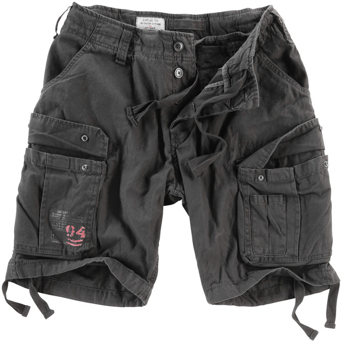 Surplus Airborne Vintage Shorts - Black