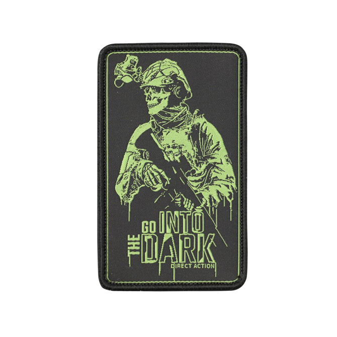 Direct Action Into The Dark Morale Patch - Black