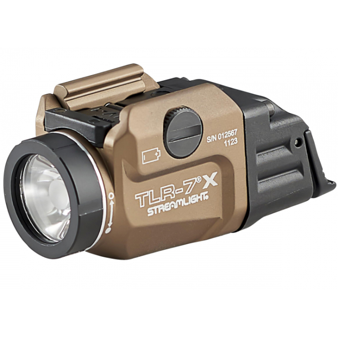 Streamlight TLR-7 X 500 lm Flashlight + CR123A - FDE (69429)