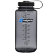 Nalgene Everyday Wide Mouth 1 Liter Bottle - Gray Sustain Black Cap