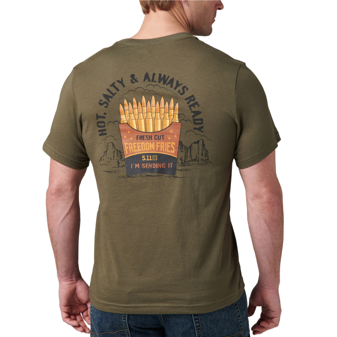 5.11 Freedom Fries T-shirt - Ranger Green (76250-186)