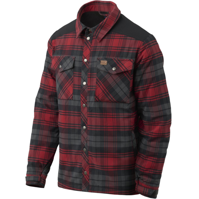 Helikon Warden Winter Shirt - Slate Crimson Plaid