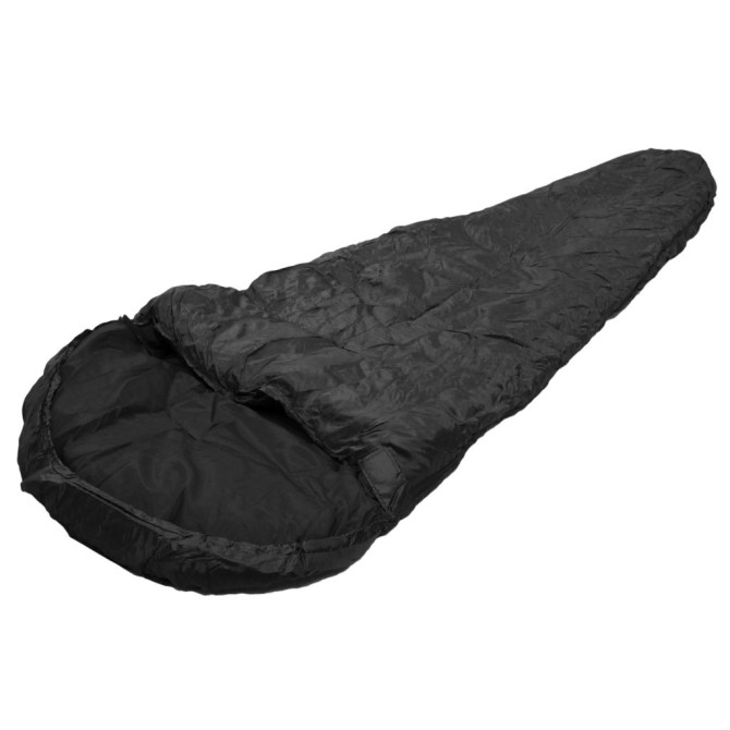 Mil-Tec Mummy 3D Hollowfibre Sleeping Bag - Black