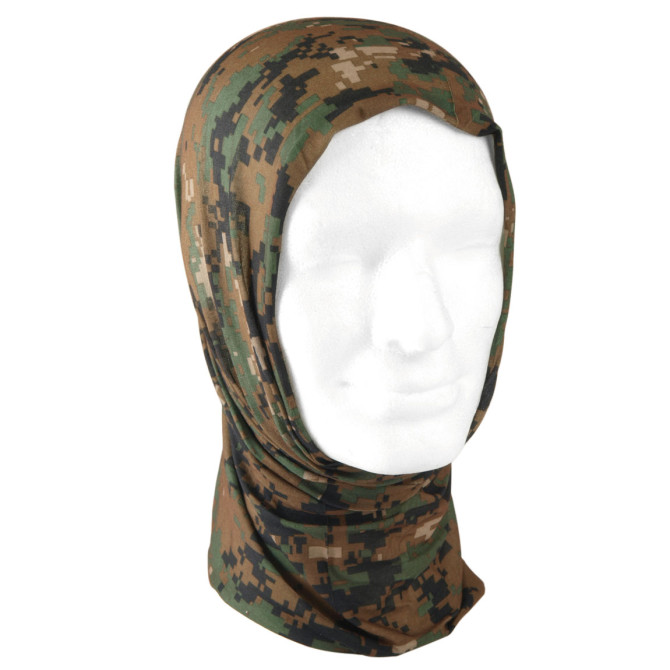 Mil-Tec Multifunction Headgear - Digital Woodland