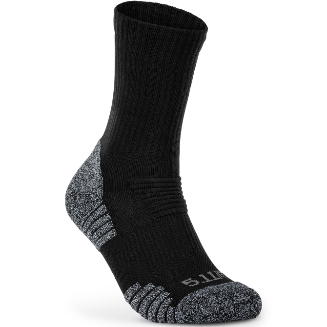 5.11 Duty Ready Ultra Crew Socks (2-Pack) - Black (10046-019)