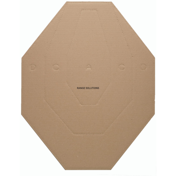 IPSC Range Solutions Cardboard Target - Brown - 50 pcs.