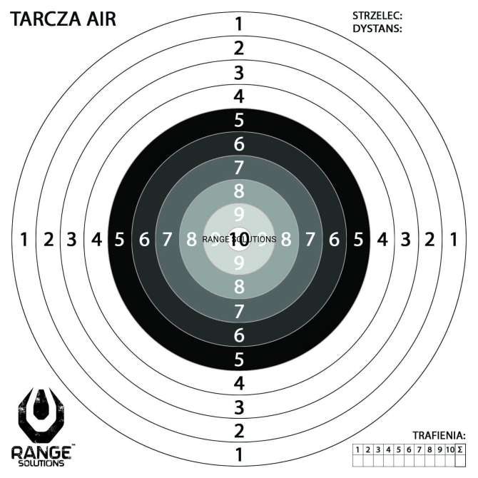 Target for air rifle AIR Range Solutions - 100 pcs.