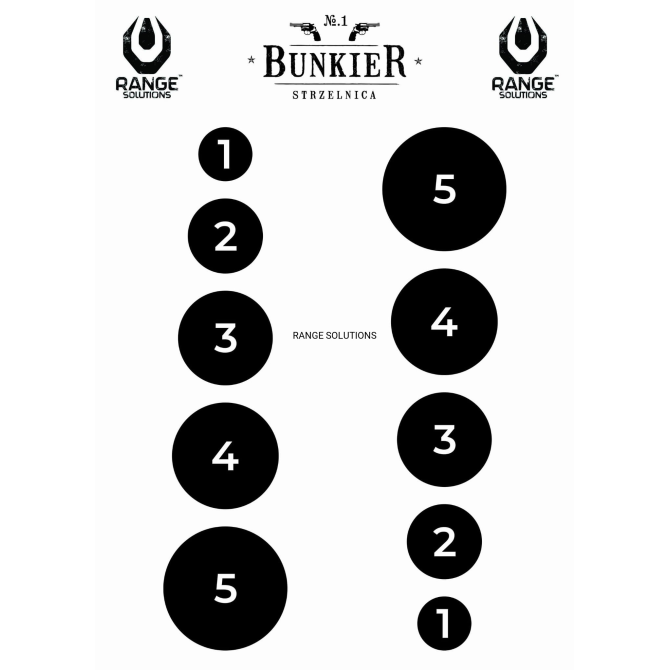 Shooting Targets Bunker Range Solutions - 50 pcs.