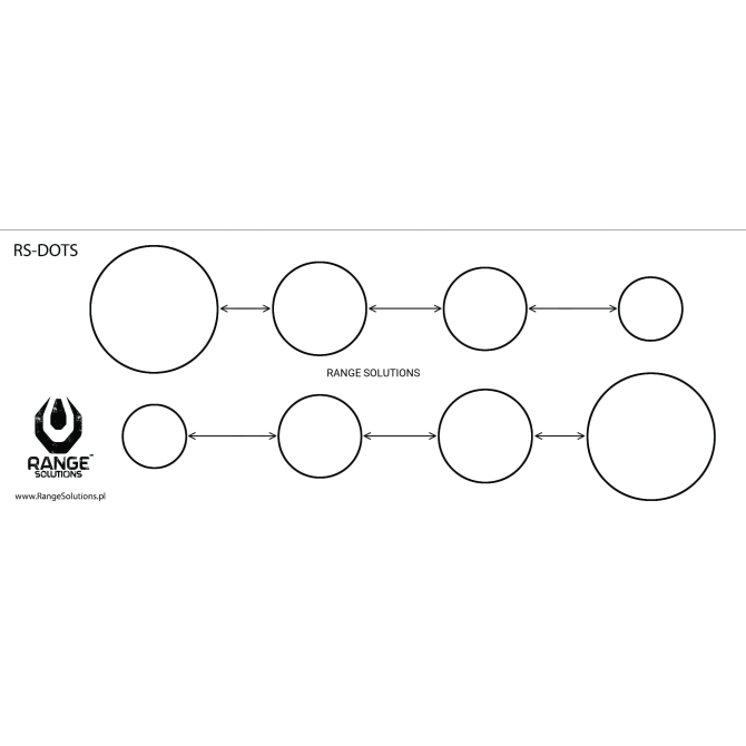 DOTS Shooting Targets - Range Solutions - 50 pcs.
