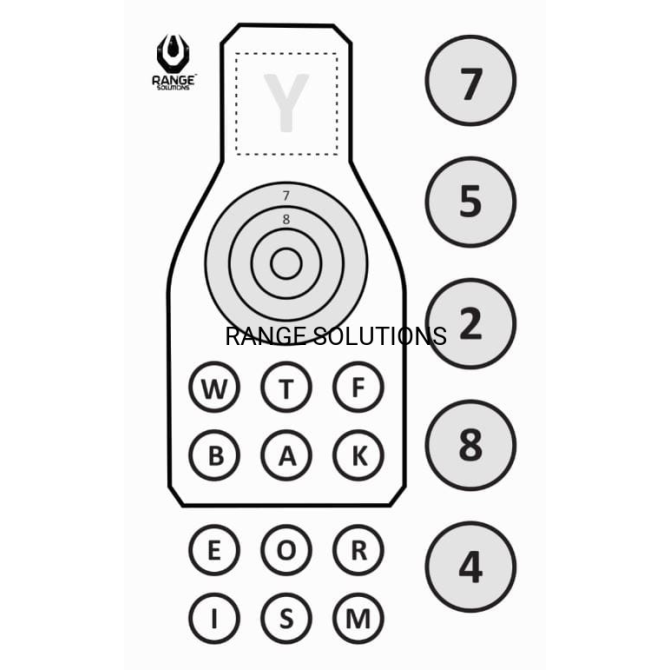 SOP2 Shooting Targets Range Solutions - 50 pcs.