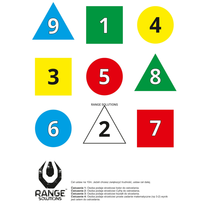 Shooting Shapes Training Targets Range Solutions - 50 pcs.