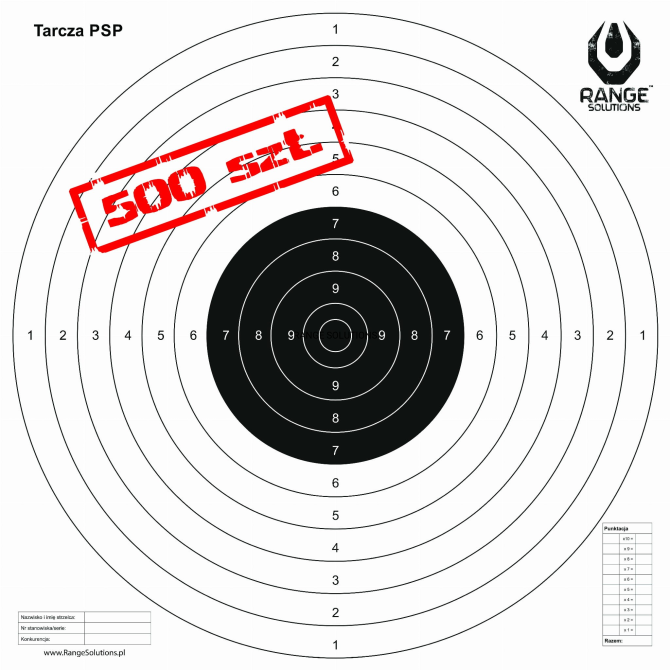 TS-2 PSP shooting targets - Range Solutions - 500 pcs.