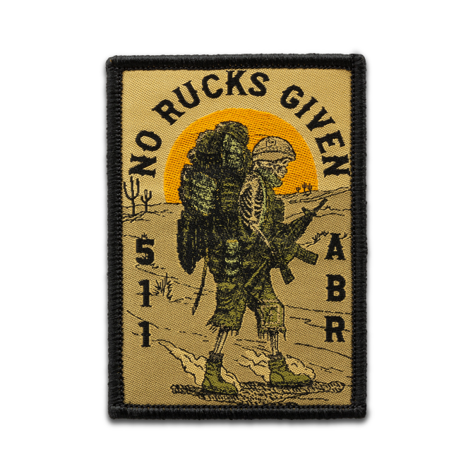 5.11 ABR No Rucks Given Patch - Green (92320-194)