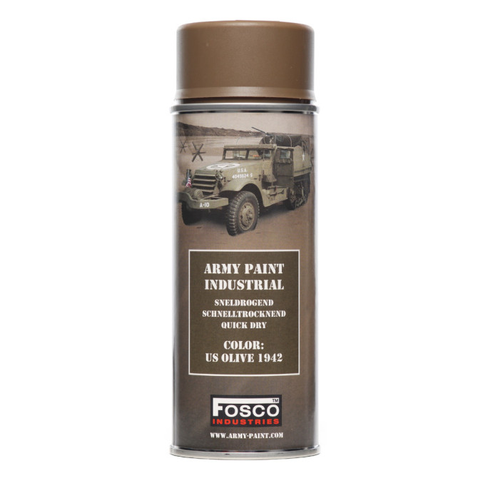 Fosco Spray Army Paint 400 ml - US Olive