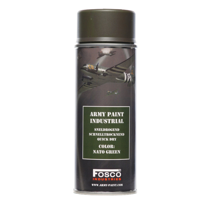 Fosco Spray Army Paint 400 ml - Nato Green