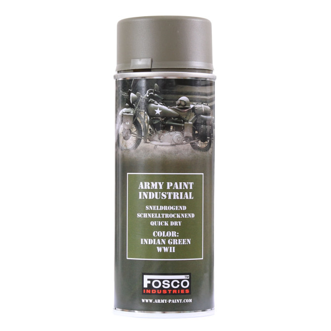 Fosco Spray Army Paint 400 ml - Indian Green