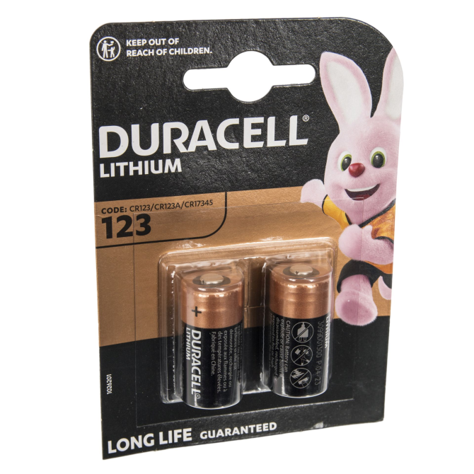 Duracell CR123 Lithium 3V - 2 pcs