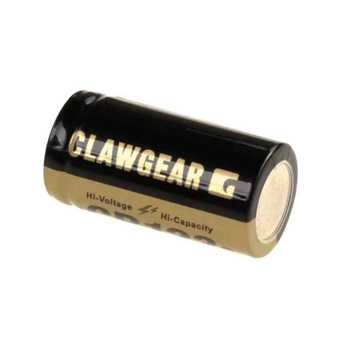 Claw Gear CR123 Lithium Battery 3V / 1400 mAh