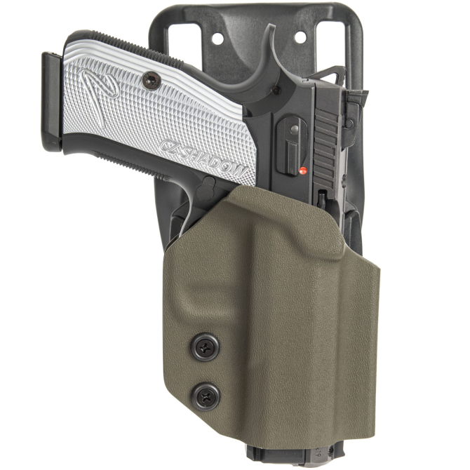 GR Kydex TACO OWB Press Plate Panel Holster - CZ Shadow 2 Compact - Olive Drab