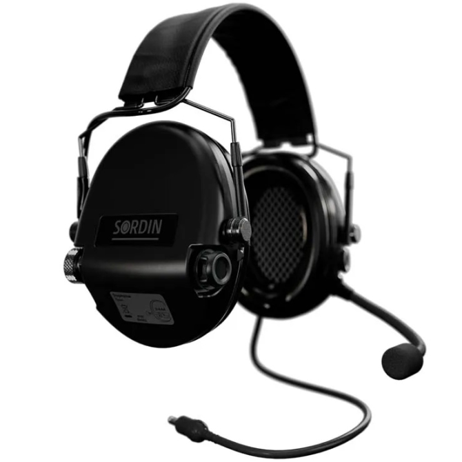 Sordin Supreme MIL CC Slim Nexus Headset - Black