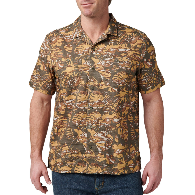 5.11 Adventure Print Short Sleeve Shirt - Ranger Green Neu Vay Camo (71232-1103)