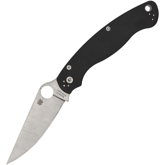 Spyderco Military 2 Stainless Blade Folding Knife - Black (C36G2)