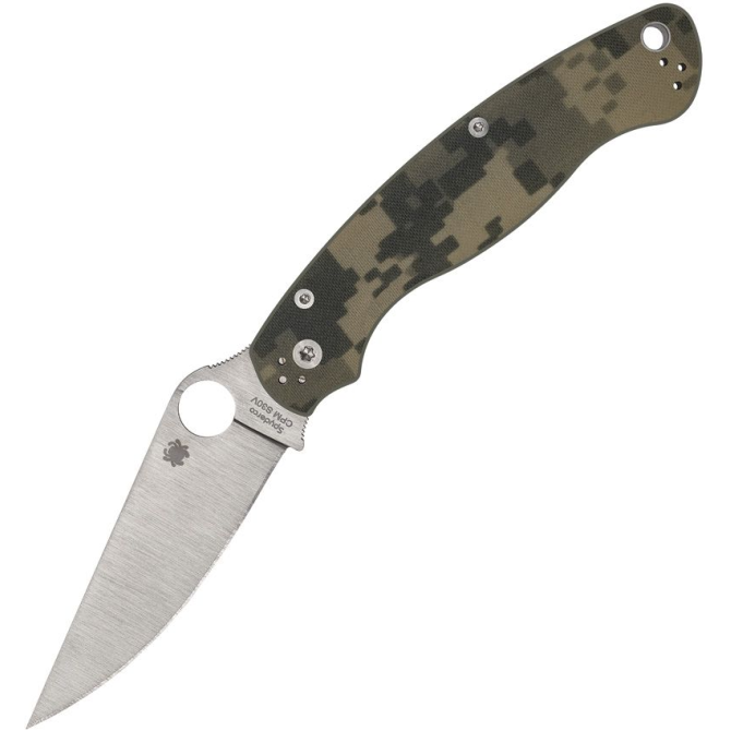 Spyderco Military 2 Stainless Blade Folding Knife - Digital Camo (C36GPCMO2)