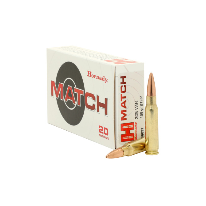 Amunicja Hornady .308WIN 168gr/10,7g  BTHP Match