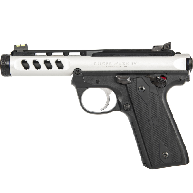 Pistolet RUGER Mark IV 22/45 Lite - kal. .22 LR Srebrny (43949)