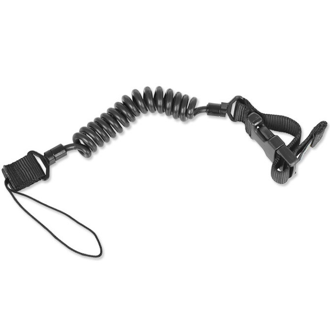 Cetacea Tactical Basic Belt Loop Pistol Lanyard - Black