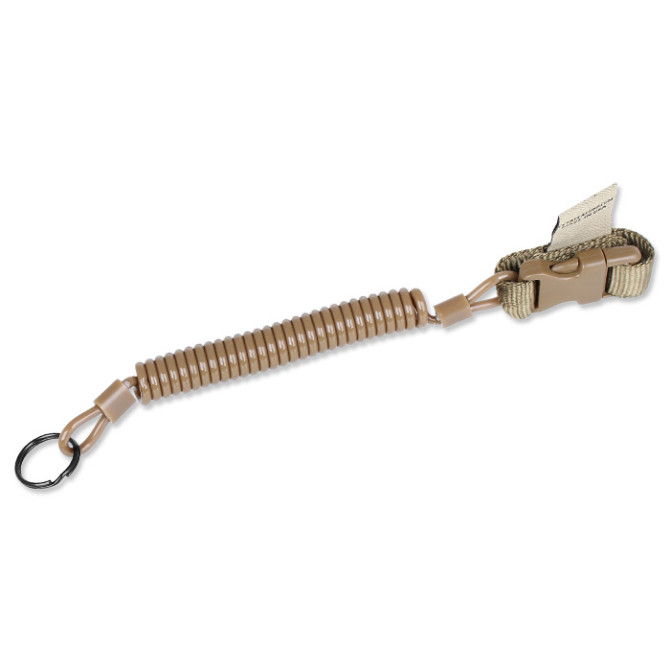 Cetacea Tactical QR-Molle™ Mini Coil Tether - Coyote Brown