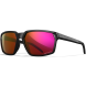 Wiley X Sierra Sunglasses - Black Gloss Frame - Captivate Red Mirror (AC6SRA06)