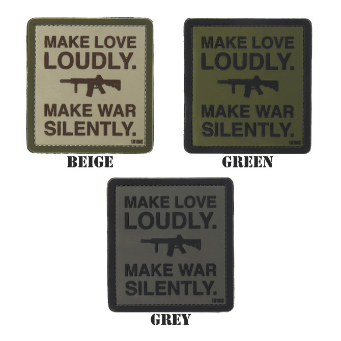 101 Inc. 3D PVC Patch - Make Love Loudly