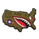 5.11 USA Tiger Shark Morale Patch (92392)