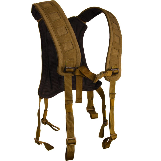 Templars Gear 6 Point H-Harness - Coyote Brown