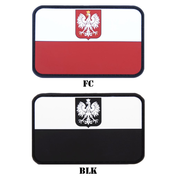 JTG 3D Rubber Patch - Polish Flag Patch with Eagle