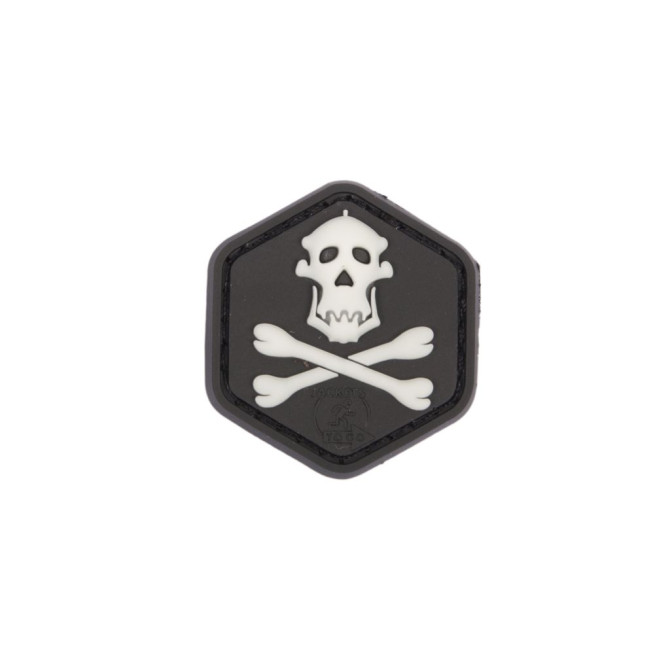 JTG 3D Rubber Patch - Gorilla Skull Glow