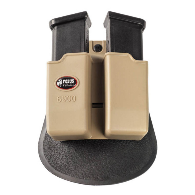 Fobus Double Magazine Pouch Glock 17/19 Holster - Paddle - Khaki (6900K)