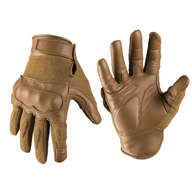 Mil-Tec Leather/ Kevlar Tactical Gloves - Coyote