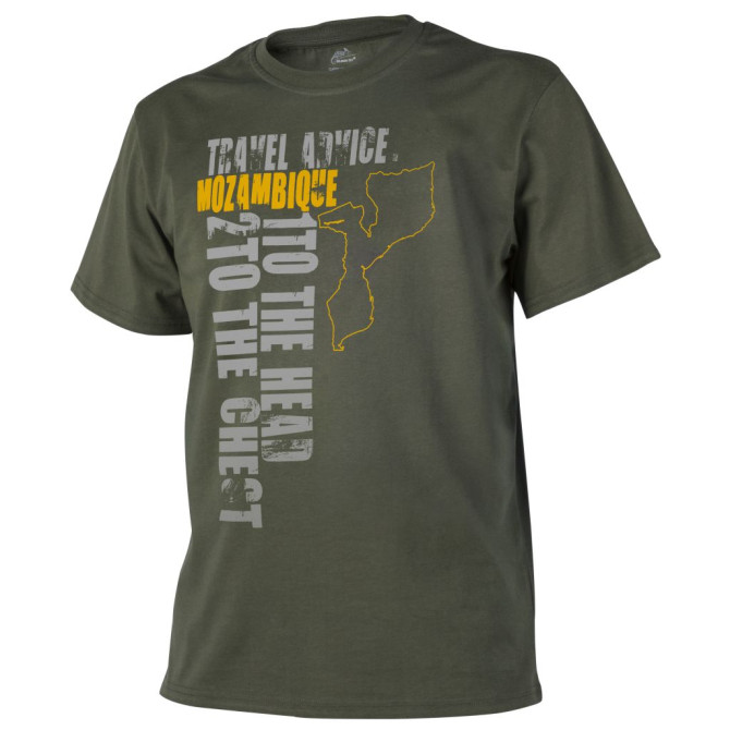 Helikon T-shirt Travel Advice: Mozambique - Olive Green