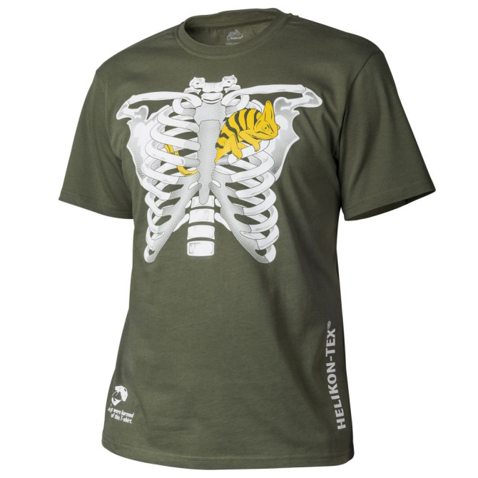 Helikon T-shirt Chameleon Chest Skeleton - Olive Green